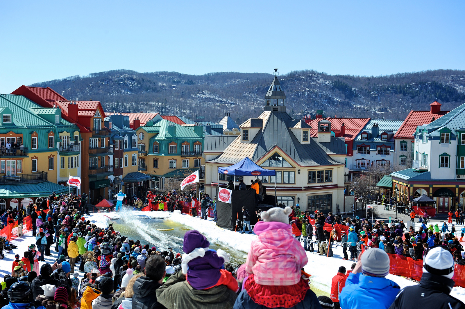 Mount Tremblant during Ski Fest.